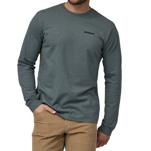Longsleeve de trekking pentru bărbați Patagonia P-6 Logo Responsibili nouveau green