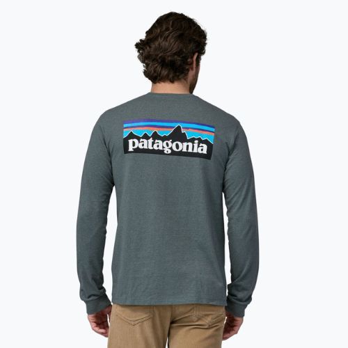 Longsleeve de trekking pentru bărbați Patagonia P-6 Logo Responsibili nouveau green