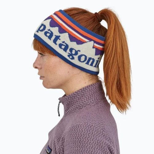 Bentiță pentru femei Patagonia Powder Town fitz roy sunrise knit/birch white