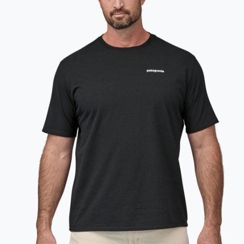 Tricou de trekking pentru bărbați Patagonia P-6 Logo Responsibili-Tee black