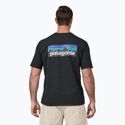 Tricou de trekking pentru bărbați Patagonia P-6 Logo Responsibili-Tee black