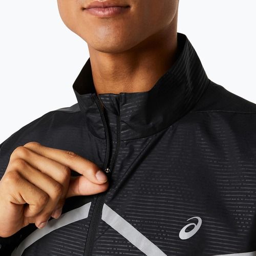 Geacă de alergat pentru bărbați ASICS Lite-Show performance black