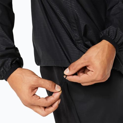 Geacă de alergat pentru bărbați ASICS Lite-Show performance black