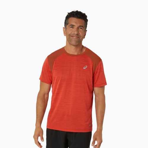 Tricou de alergat pentru bărbați ASICS Road true red/spice latte
