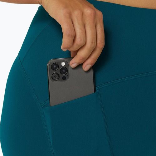 Colanți de alergat pentru femei ASICS Road High Waist rich teal