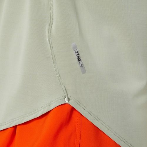 Tricou de alergat pentru femei ASICS Road olive grey