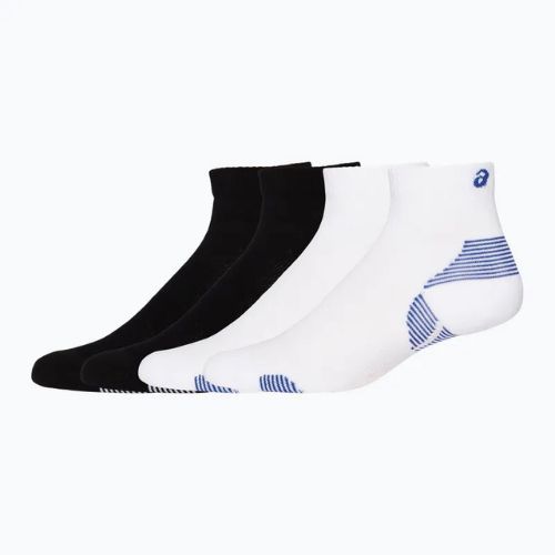 Șosete de alergat ASICS Cushion Run Quarter 2 pary performance black/brilliant white