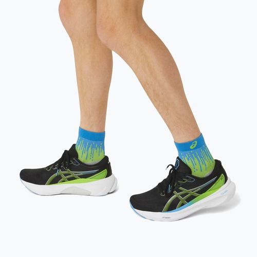 Șosete de alergat ASICS Performance Run Quarter electric lime/waterscape