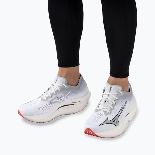 Încălțăminte de alergat pentru bărbați Mizuno Wave Rebellion Pro 2 white/harbor mist/cayenne