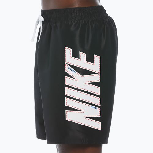Pantaloni scurți de înot pentru bărbați Nike Big Block 7" Volley black