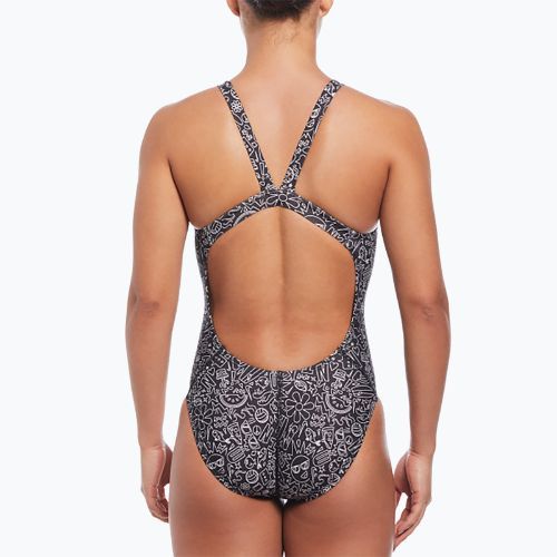 Costum de baie dintr-o bucată pentru femei Nike Hydrastrong Solid Fastback black