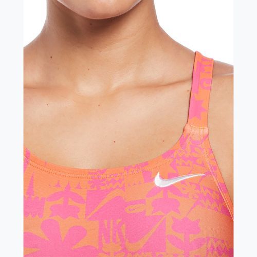 Costum de baie dintr-o bucată pentru femei Nike Hydrastrong Solid Fastback total orange