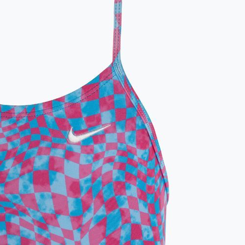 Costum de baie dintr-o bucată pentru copii Nike Hydrastrong Lace Up Back university blue