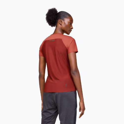 Tricou de alergat pentru femei On Performance-T auburn/ruby
