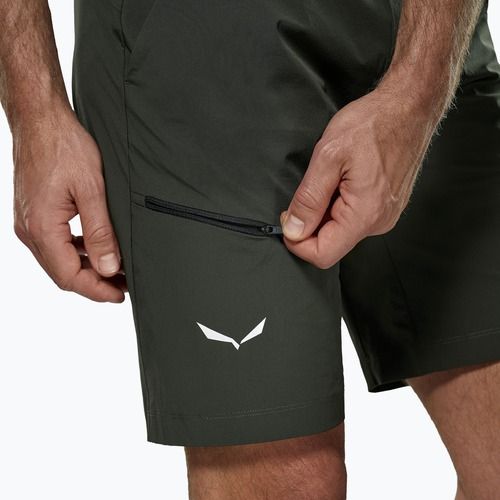 Pantaloni scurți de trekking pentru bărbați Salewa Puez 4 olive închis