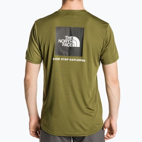 Tricou de antrenament pentru bărbați The North Face Reaxion Red Box forest olive