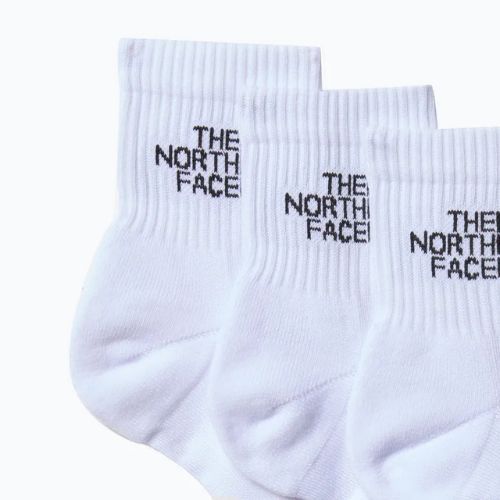 Șosete de trekkingThe North Face Multi Sport Cush Quarter Sock 3 pary white