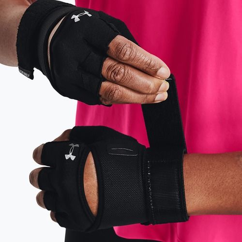 Under Armour M'S Weightlifting mănuși de antrenament pentru femei negru/negru/argintiu