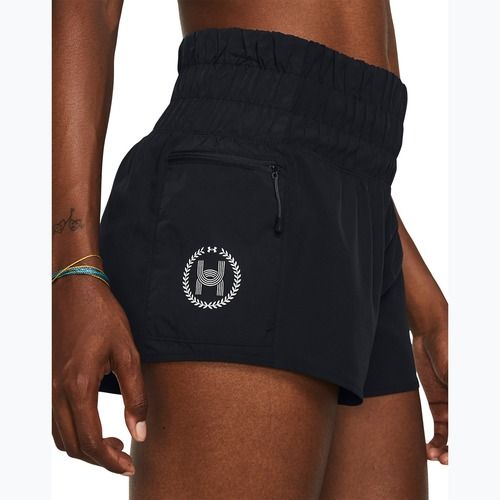 Pantaloni scurți de alergat pentru femei Under Armour Run Anywhere black/black/white