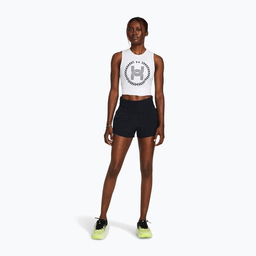 Pantaloni scurți de alergat pentru femei Under Armour Run Anywhere black/black/white