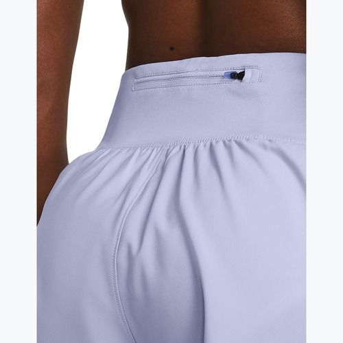 Pantaloni scurți de alergat pentru femei Under Armour Fly By Elite 5" celeste/celeste/reflective