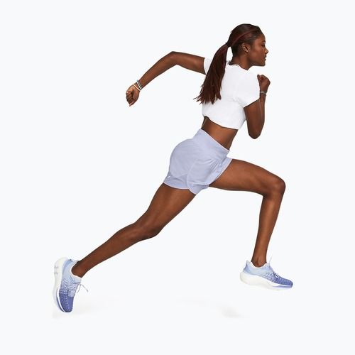 Pantaloni scurți de alergat pentru femei Under Armour Fly By Elite 5" celeste/celeste/reflective