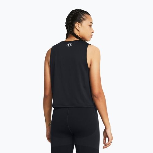 Top de antrenament pentru femei Under Armour Rush Energy Crop Tank black/white