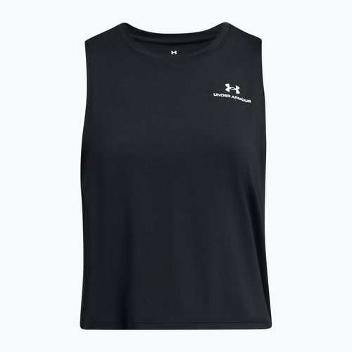 Top de antrenament pentru femei Under Armour Rush Energy Crop Tank black/white