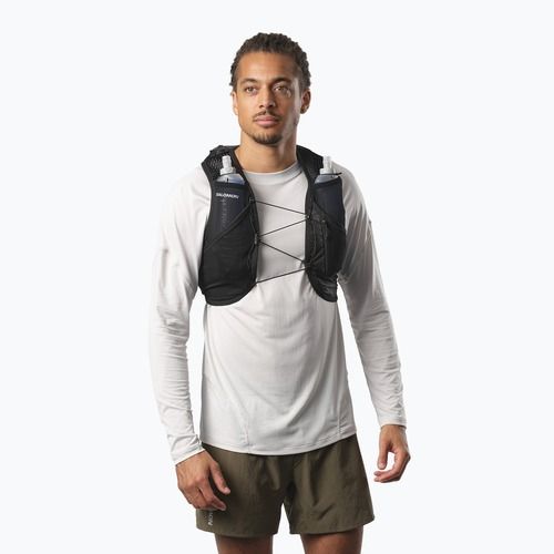 Vestă de alergare Salomon Active Skin 4 set black/metal