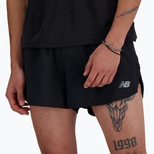 Pantaloni scurți de alergare pentru bărbați New Balance RC Seamless 3 Inch Split black