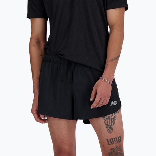 Pantaloni scurți de alergare pentru bărbați New Balance RC Seamless 3 Inch Split black