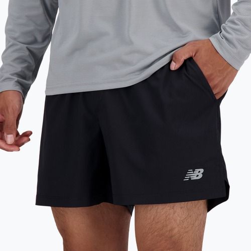 Pantaloni scurți pentru bărbați New Balance AC Seamless 5 Inch Lined black