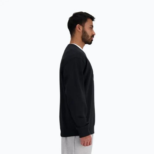 Bluză pentru bărbați New Balance Stacked Logo French Terry Crew black