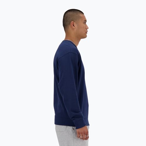 Bluză pentru bărbați New Balance Stacked Logo French Terry Crew nb navy