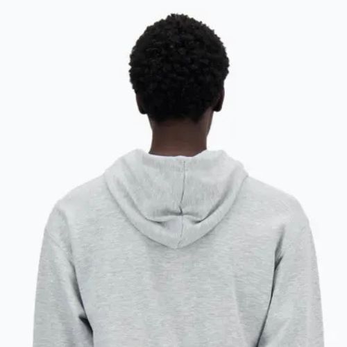 Bluză pentru bărbați New Balance Stacked Logo French Terry Hoodie athletic grey