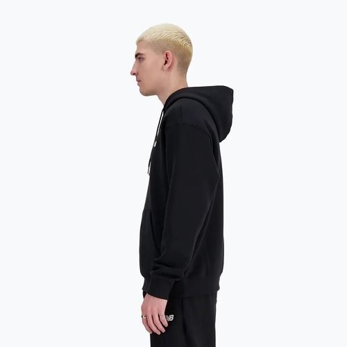 Bluză pentru bărbați New Balance Small Logo French Terry Hoodie black