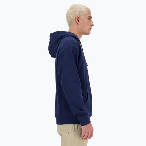 Bluză pentru bărbați New Balance Small Logo French Terry Hoodie nb navy