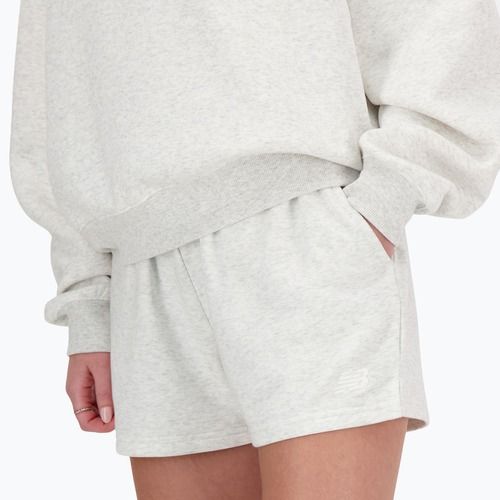 Pantaloni scurți pentru femei New Balance French Terry ash heather