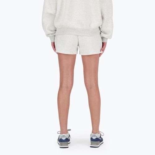 Pantaloni scurți pentru femei New Balance French Terry ash heather