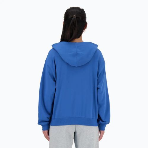 Bluză pentru femei New Balance French Terry Stacked Logo Hoodie blueagat