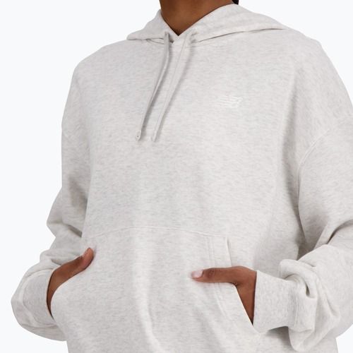 Bluză pentru femei New Balance French Terry Small Logo Hoodie ash heather