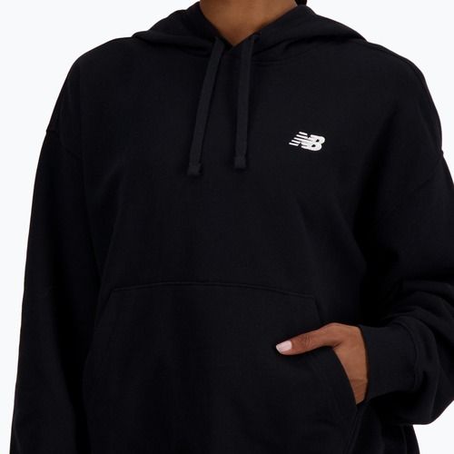 Bluză pentru femei New Balance French Terry Small Logo Hoodie black