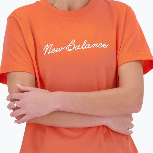 Tricou pentru femei New Balance Script Tee gulfred