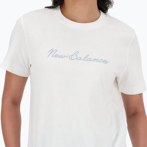 Tricou pentru femei New Balance Script Tee white