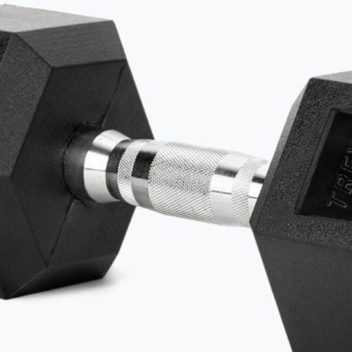 Halteră cauciucată XTREXO Hex 12.5 kg