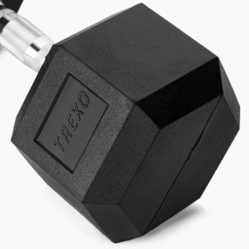 Halteră cauciucată XTREXO Hex 22.5 kg