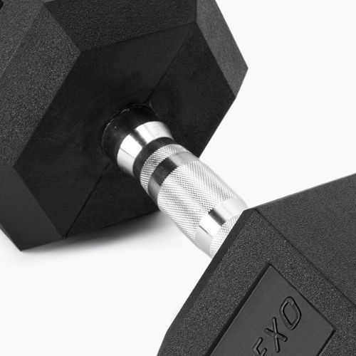 Halteră cauciucată XTREXO Hex 27.5 kg