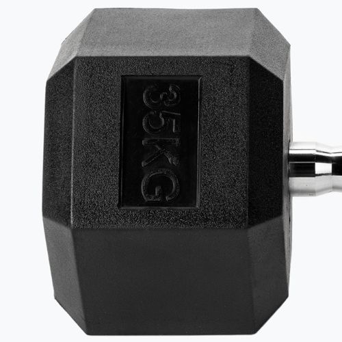 Halteră cauciucată XTREXO Hex 35 kg