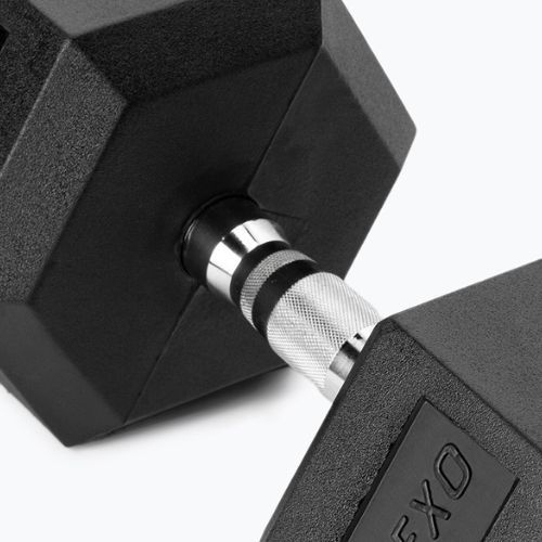 Halteră cauciucată XTREXO Hex 35 kg