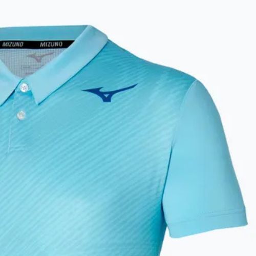 Tricou polo de tenis pentru bărbați Mizuno Charge Shadow Polo blue glow